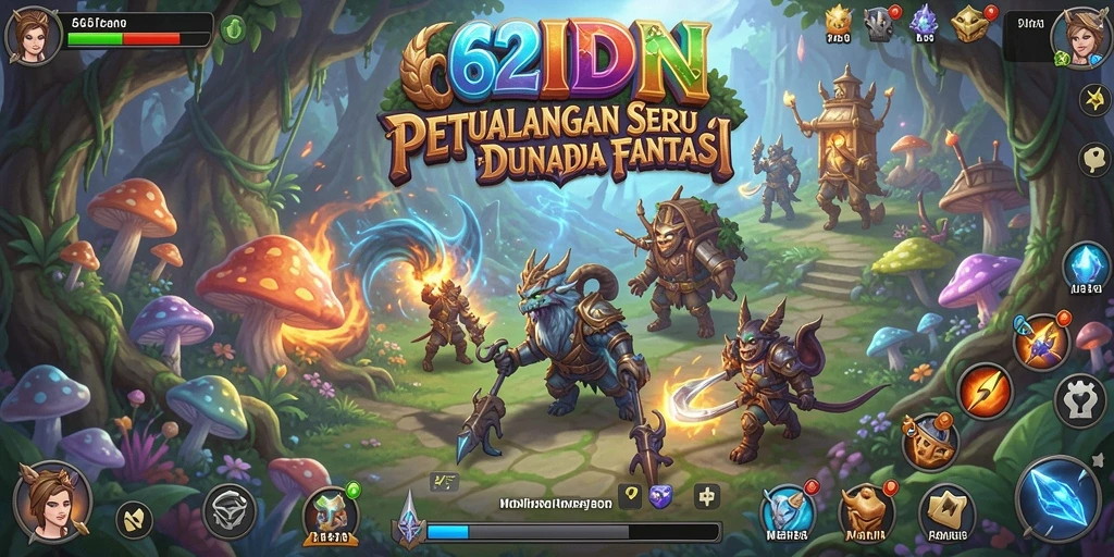 Tampilan seru gameplay 62IDN yang menantang.