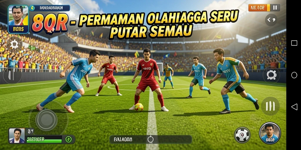 Tampilan gameplay akurat dengan pengalaman olahraga realistis.