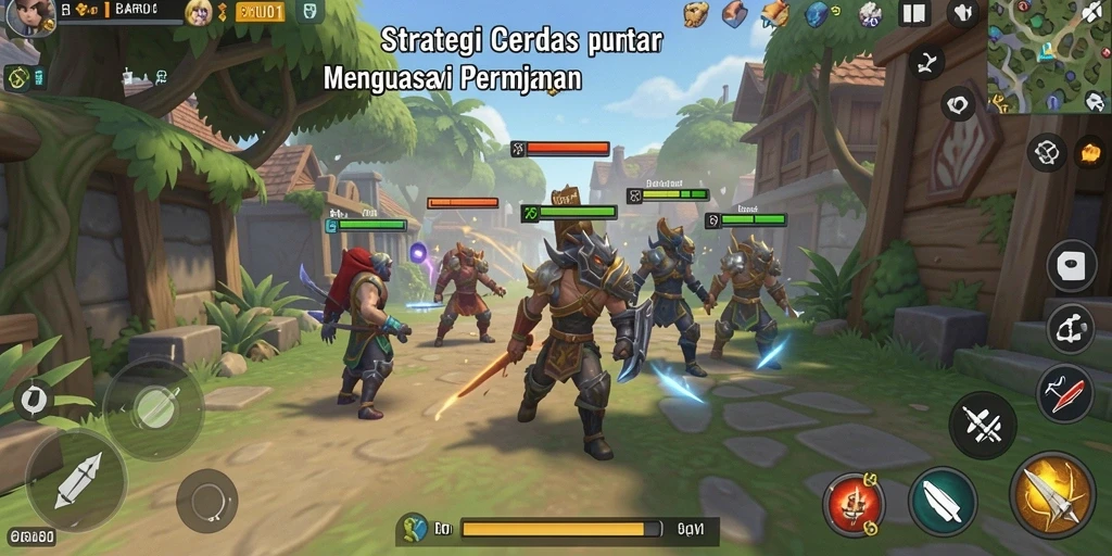 Tampilan gameplay BARU01 dengan taktik dan strategi yang mendalam.