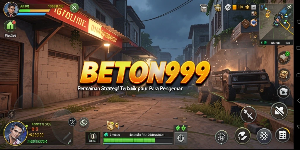 Tampilan menakjubkan dari gameplay strategis BETON999 yang seru.