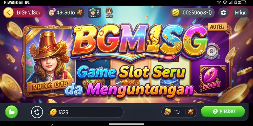 Tampilan gameplay BIGMSG yang menarik dan penuh warna.