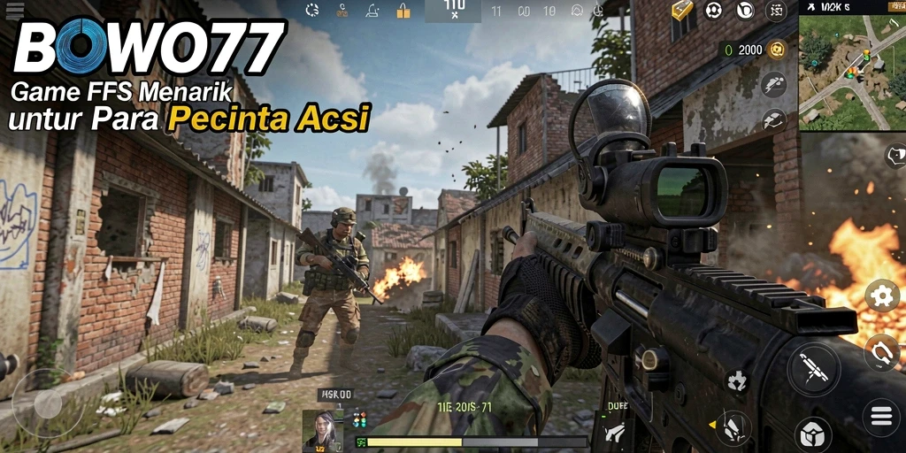 Screenshot gameplay menampilkan aksi seru di BOWO77.