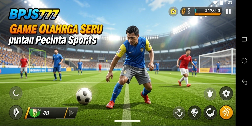 Screenshot gameplay BPJS777 menampilkan aksi seru dari pertandingan olahraga.
