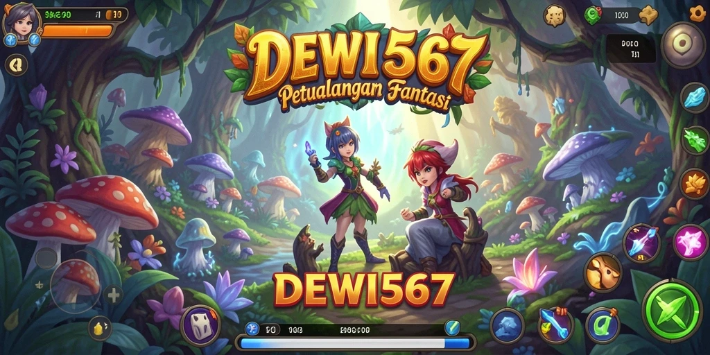Tampilan menarik gameplay DEWI567 saat menjelajahi dunia fantasi.