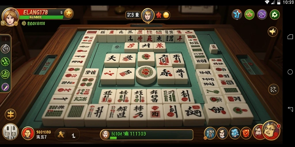 Tangkapan layar gameplay ELANG178 menampilkan keseruan di permainan Mahjong.