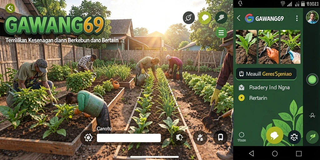 Gameplay GAWANG69 yang seru dalam bertani dan berkebun.