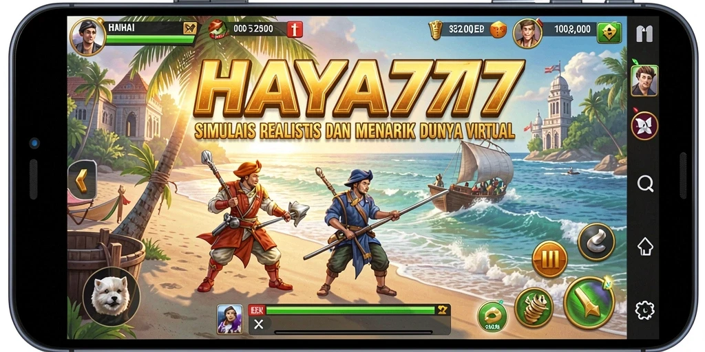 Tampilan gameplay menarik dari HAYA777 dengan berbagai aktivitas simulasi.