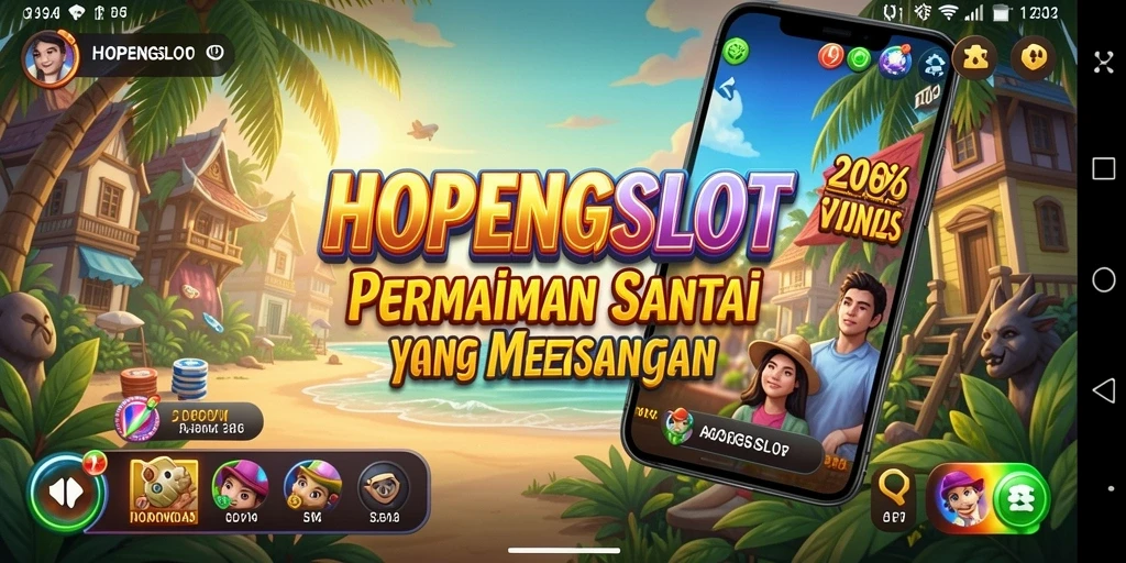 Tampilan gameplay HOPENGSLOT yang seru dan penuh warna.