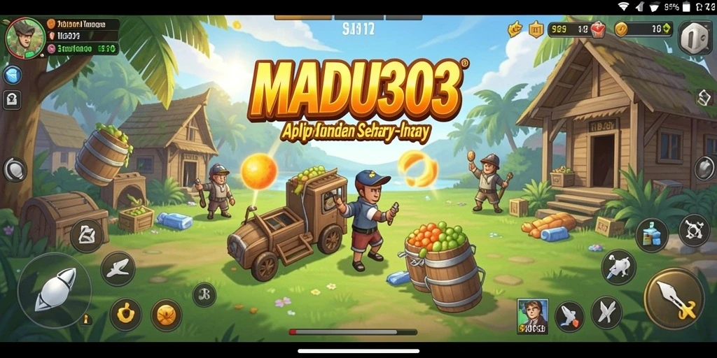 Screenshot utama MADU303 menampilkan antarmuka pengguna yang sederhana dan intuitif.