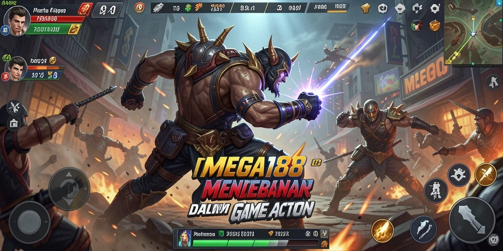 Tampilan gameplay MEGA188 yang mendebarkan dan penuh aksi.