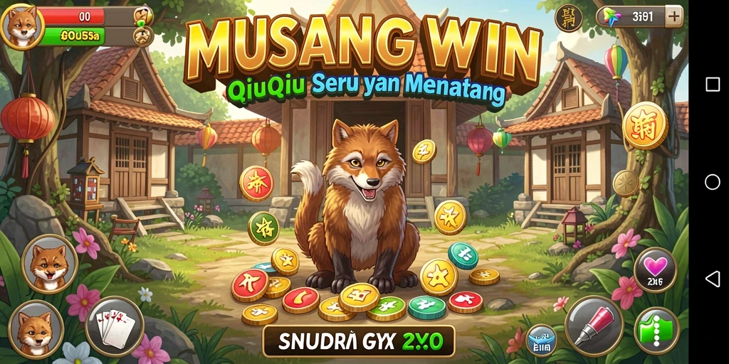 Tampilan gameplay seru dan mendebarkan dari MUSANGWIN.