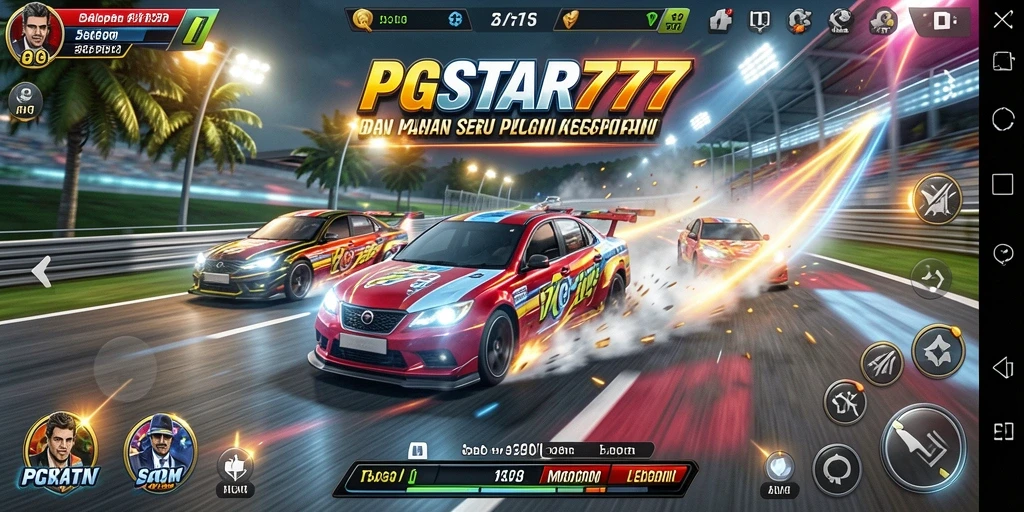 Tampilan screenshot yang menggambarkan keseruan gameplay Racing.