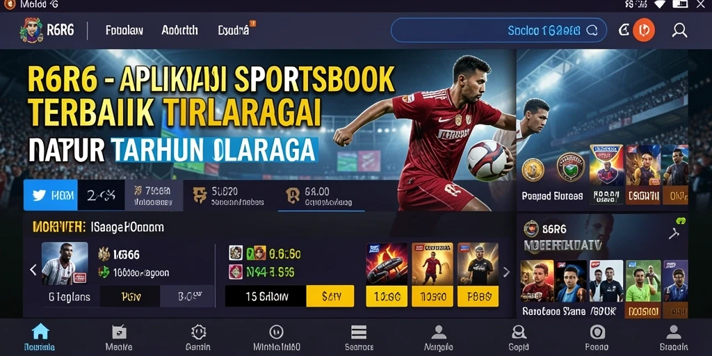 Tampilan menarik dari permainan taruhan di R6R6.