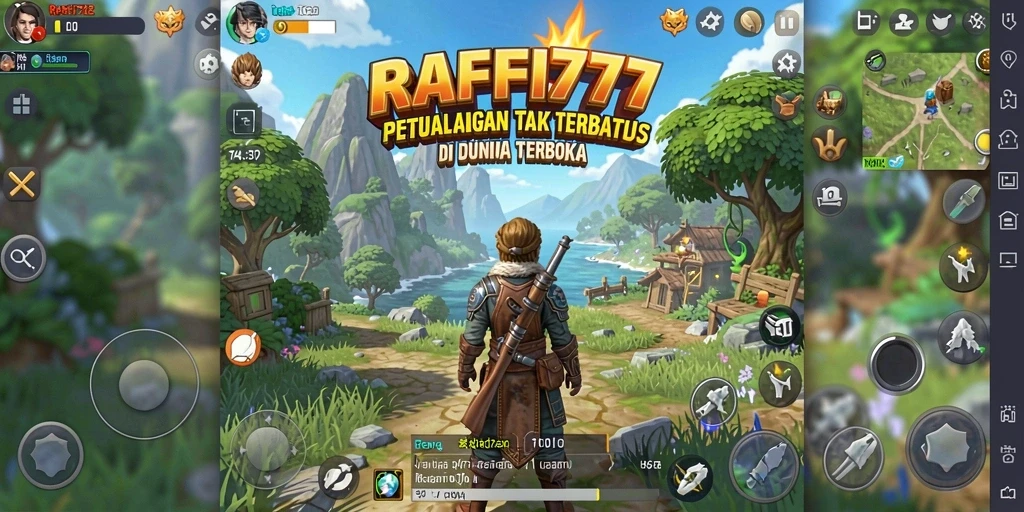 Tampilan gameplay mendebarkan dari RAFFI777 dalam dunia Open World.