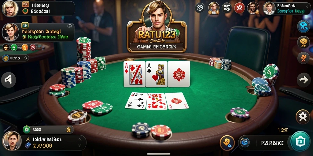 Tampilan gameplay mendebarkan di RATU123 dengan pemain berkompetisi secara intens.
