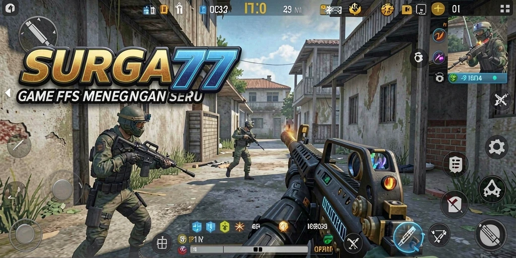 Tampilan gameplay SURGA77 yang intens dan menegangkan.