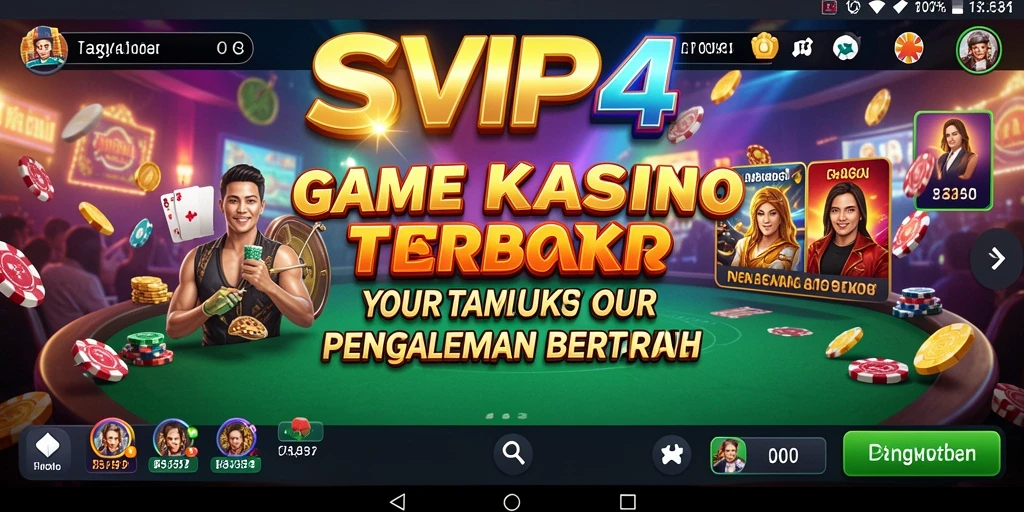 Screenshot gameplay SVIP4 menampilkan suasana kasino yang seru dan interaktif.