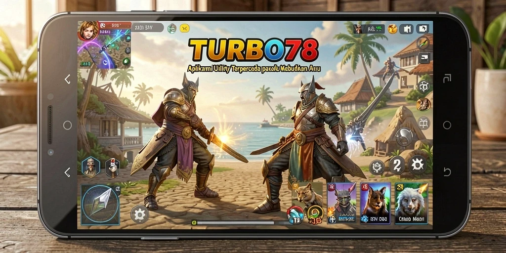 Tampilan antarmuka TURBO78 yang sederhana dan fungsional.