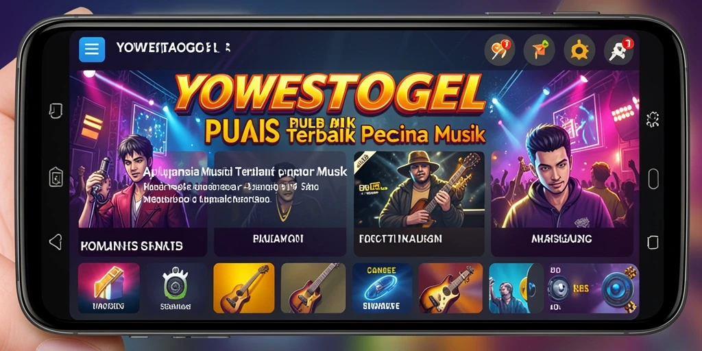 Tangkapan layar gameplay YOWESTOGEL yang menampilkan pengalaman musik interaktif.